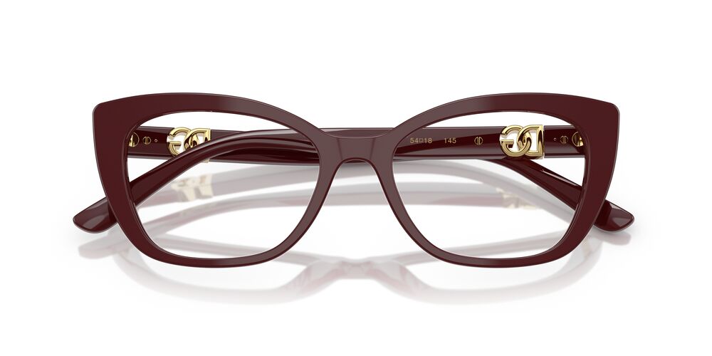Anteojos Ópticos Dolce & Gabbana DG3398 Burdeo