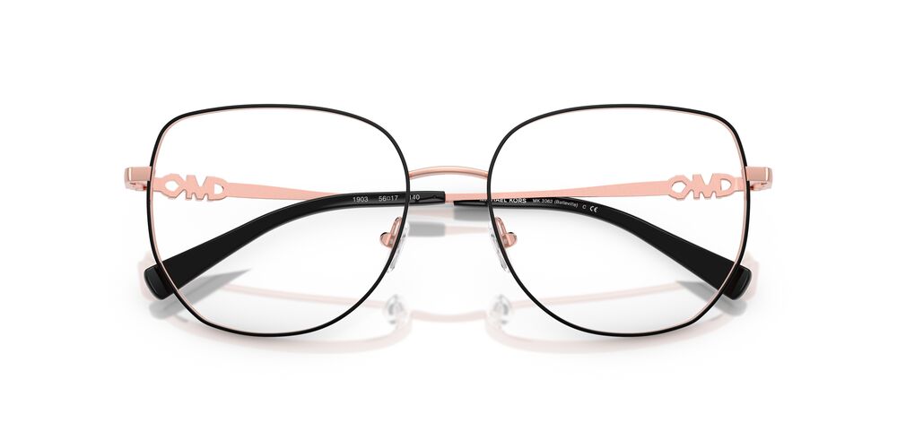 Anteojos Ópticos Michael Kors MK3062 Belleville Black Shiny Negro