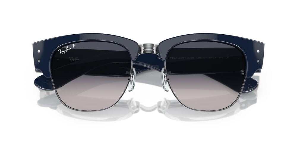 Anteojos De Sol Ray-Ban RB0316S Mega Clubmaster Azul/Azul