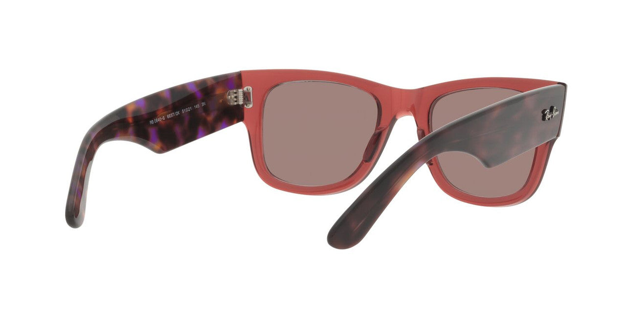 Anteojos De Sol Ray-Ban RB0840S Mega Wayfarer Café/Rosa