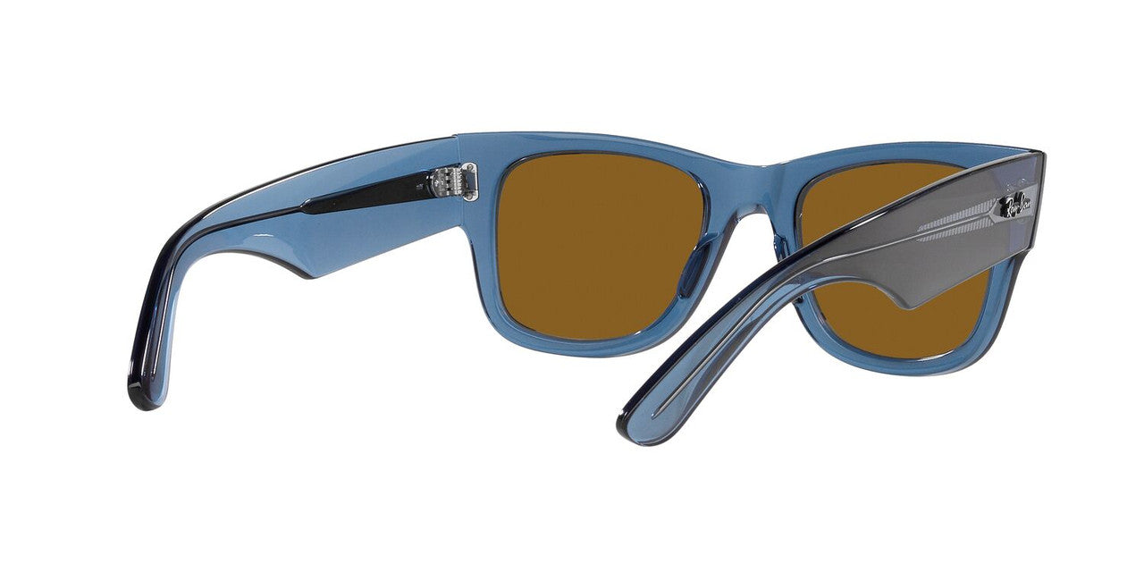 Anteojos De Sol Ray-Ban RB0840S Mega Wayfarer Café/Azul