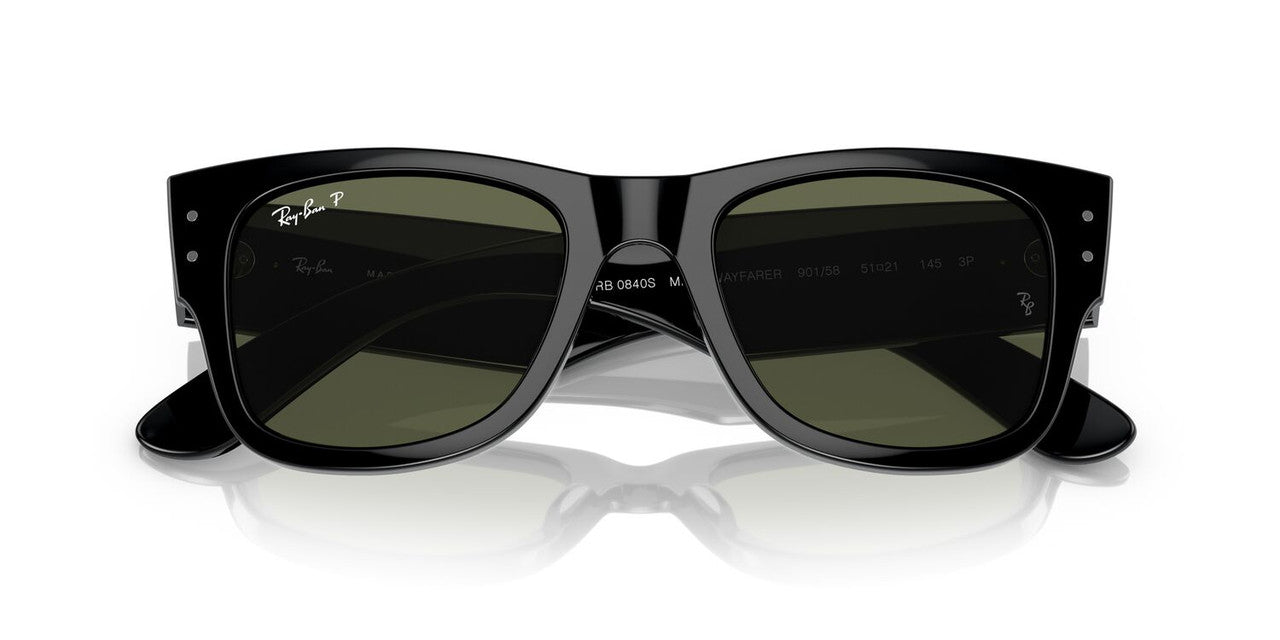Anteojos De Sol Ray-Ban RB0840S Mega Wayfarer Verde/Negro