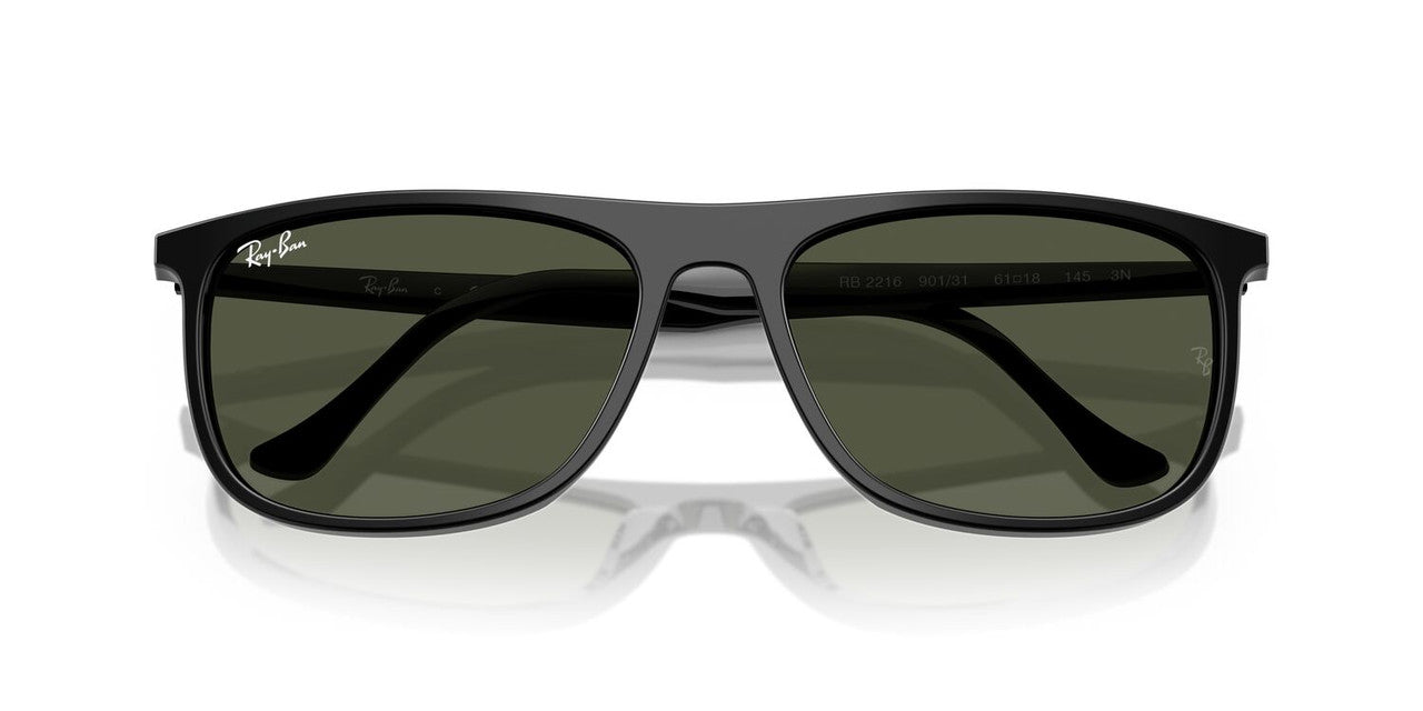 Anteojos De Sol Ray-Ban RB2216 Black Green Verde/Negro