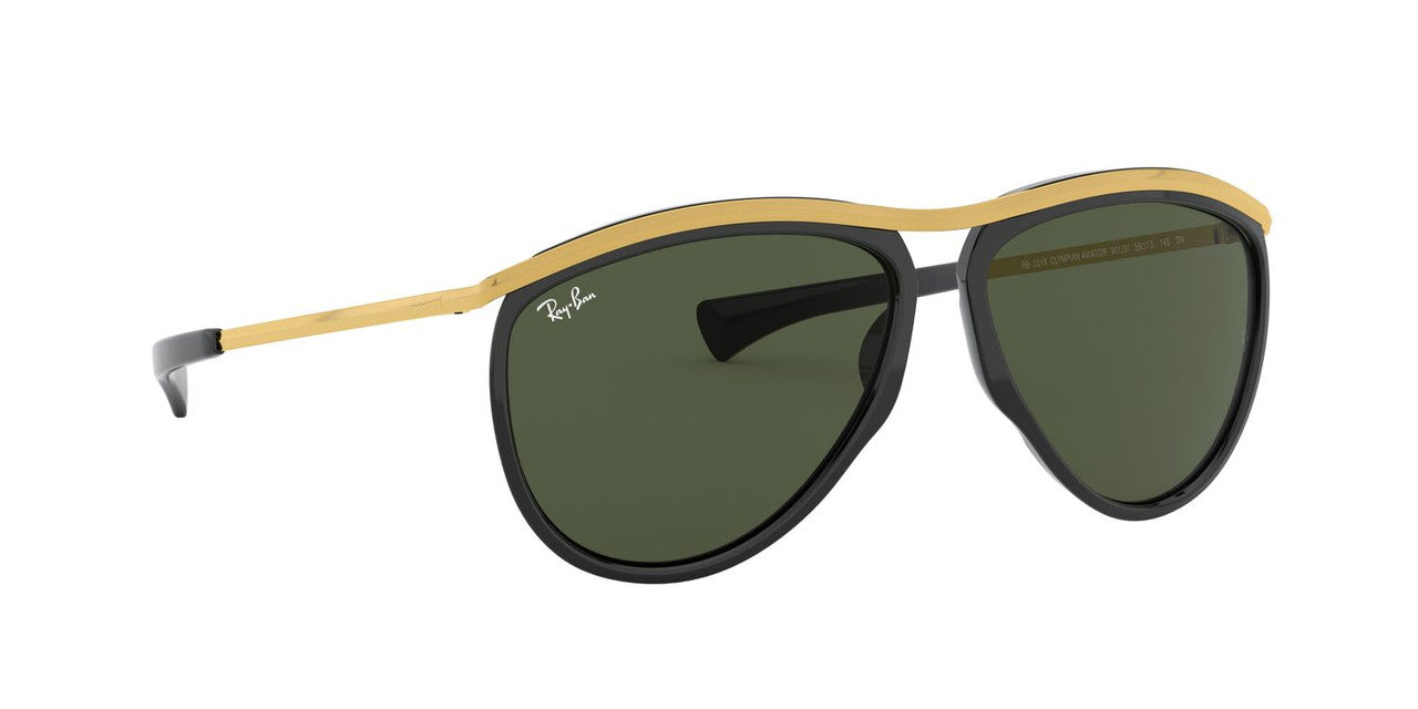 Anteojos De Sol Ray-Ban RB2219 Olympian Aviator Verde/Negro