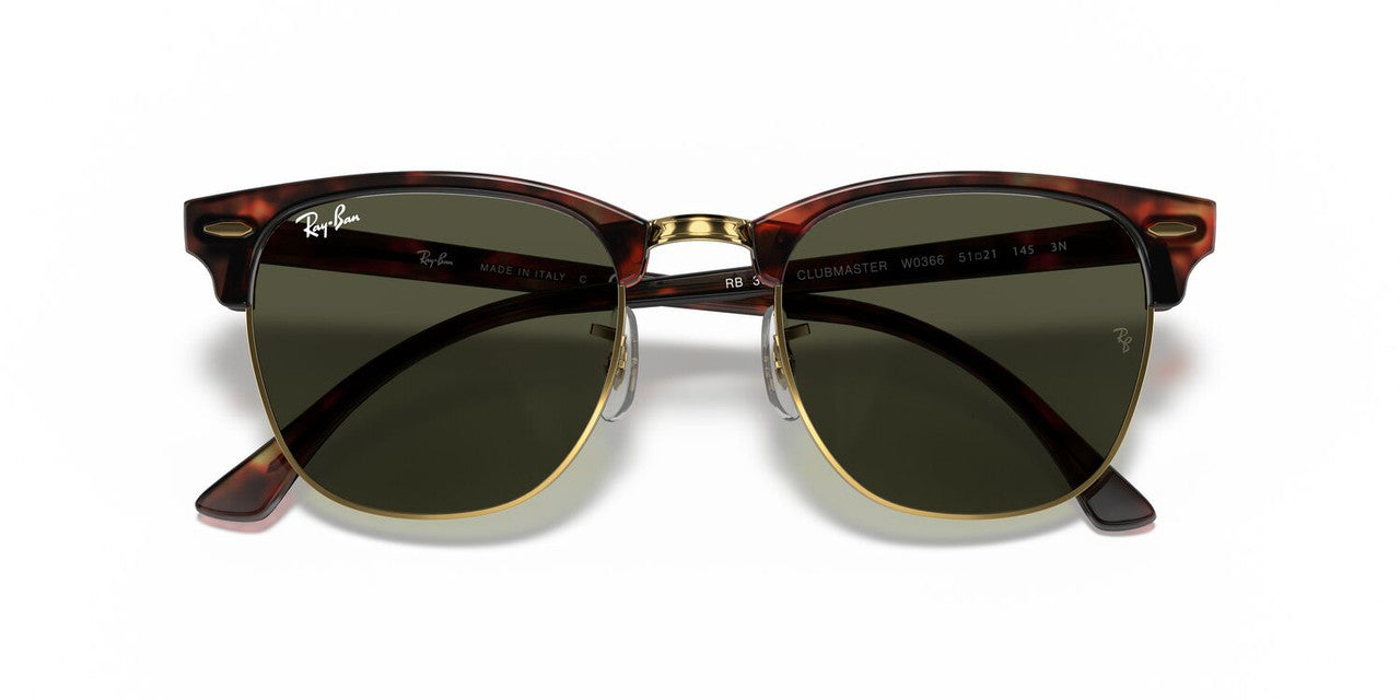 Anteojos De Sol Ray-Ban RB3016 Clubmaster Verde/Havana
