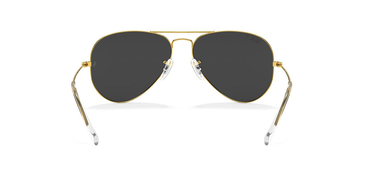 Anteojos De Sol Ray-Ban RB3025 Aviator Large Metal Negro/Dorado