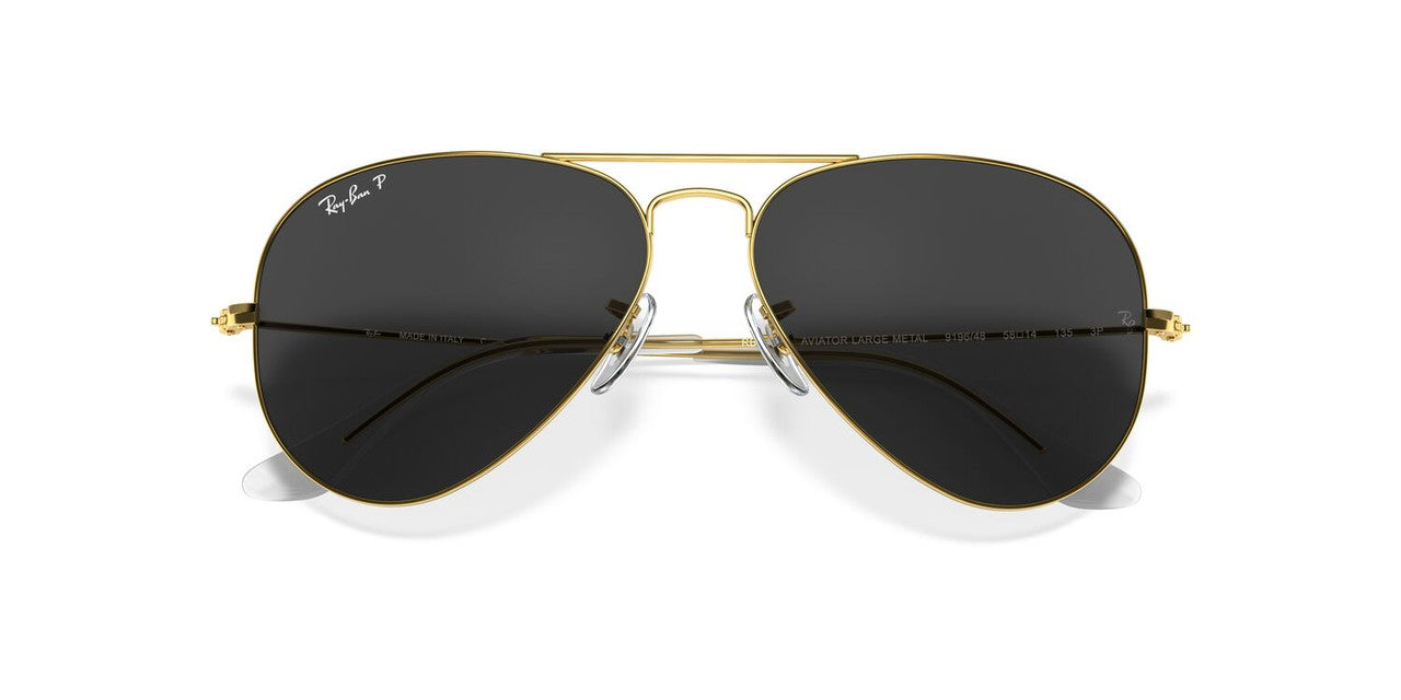 Anteojos De Sol Ray-Ban RB3025 Aviator Large Metal Negro/Dorado
