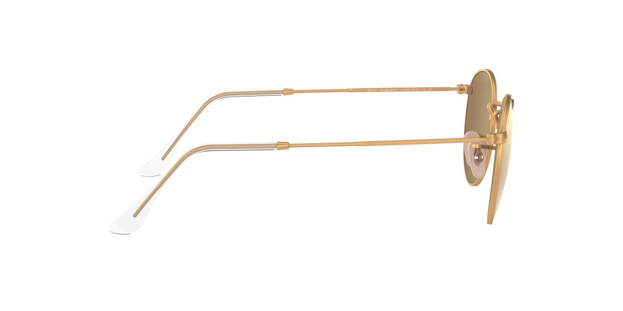 Anteojos De Sol Ray-Ban RB3447 Round Metal Rosa/Dorado