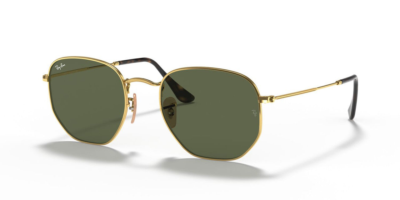 Anteojos De Sol Ray-Ban RB3548N Hexagonal Verde/Dorado