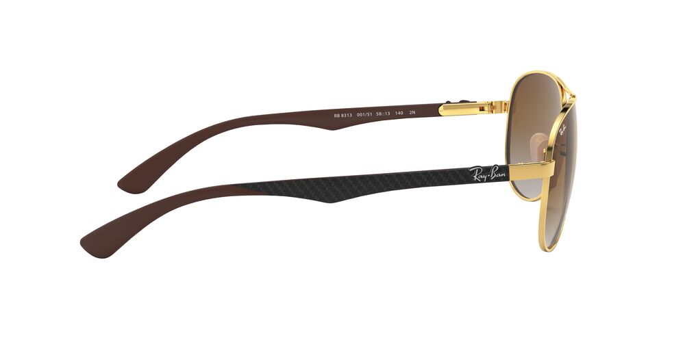 Anteojos De Sol Ray-Ban RB8313 Café/Dorado