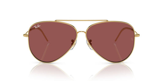 Anteojos De Sol Ray-Ban RBR0101S Aviator Reverse Burdeos/Dorado