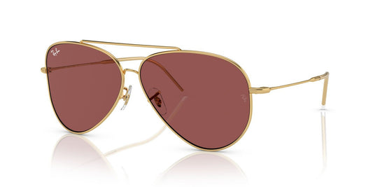 Anteojos De Sol Ray-Ban RBR0101S Aviator Reverse Burdeos/Dorado