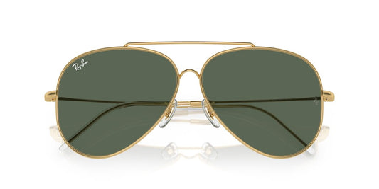 Anteojos De Sol Ray-Ban RBR0101S Aviator Reverse Verde/Dorado