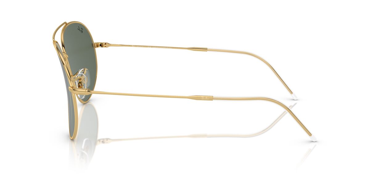 Anteojos De Sol Ray-Ban RBR0101S Aviator Reverse Verde/Dorado
