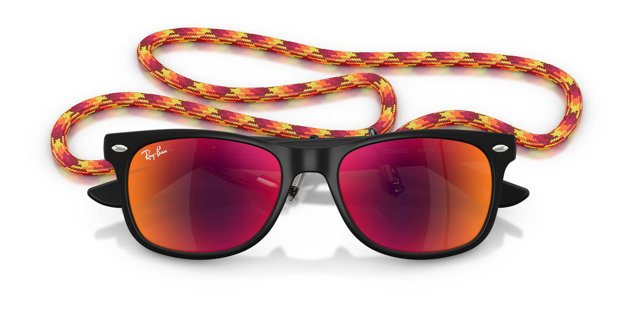Anteojos De Sol Ray-Ban RJ9052S Junior New Wayfarer Naranja/Negro