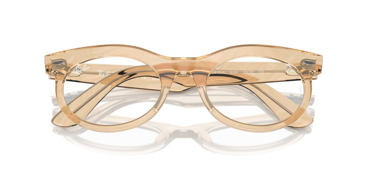 Anteojos Ópticos Ray-Ban RX2242V Wayfarer Oval Café