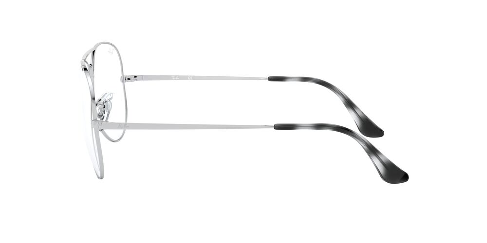 Anteojos Ópticos Ray-Ban RX6489 Aviator Plateado