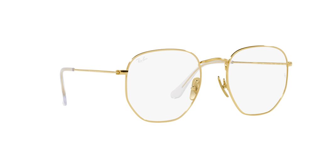 Anteojos Ópticos Ray-Ban RX8148V Hexagonal Dorado
