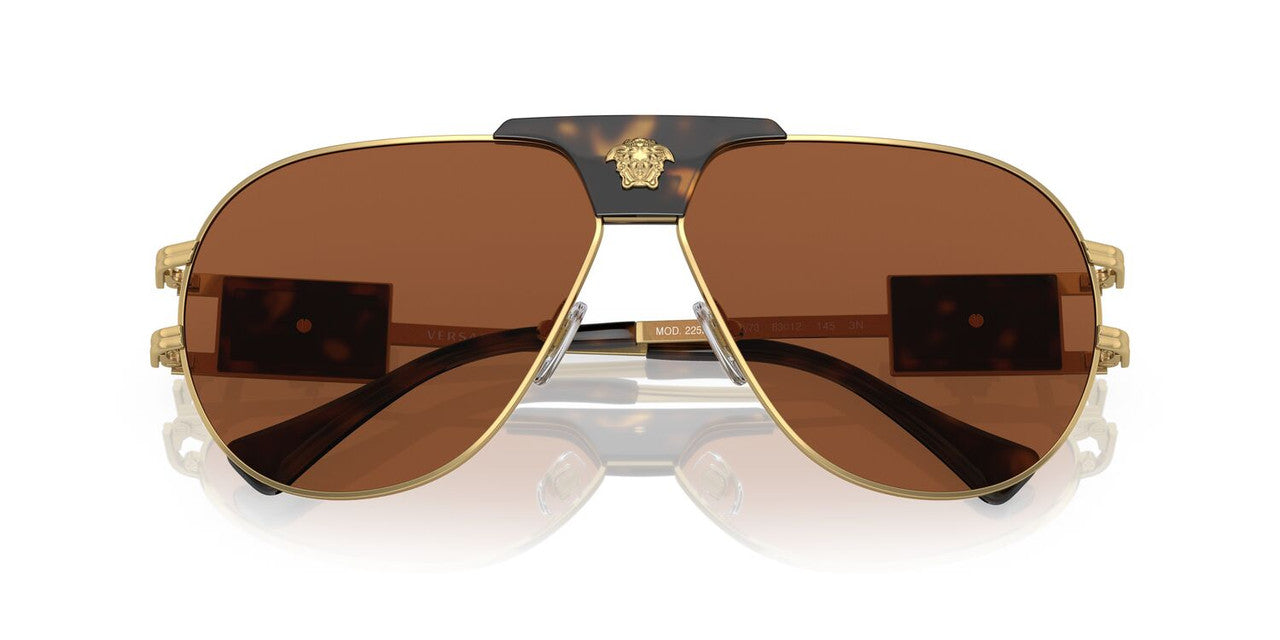 Anteojos De Sol Versace VE2252 Café/Dorado