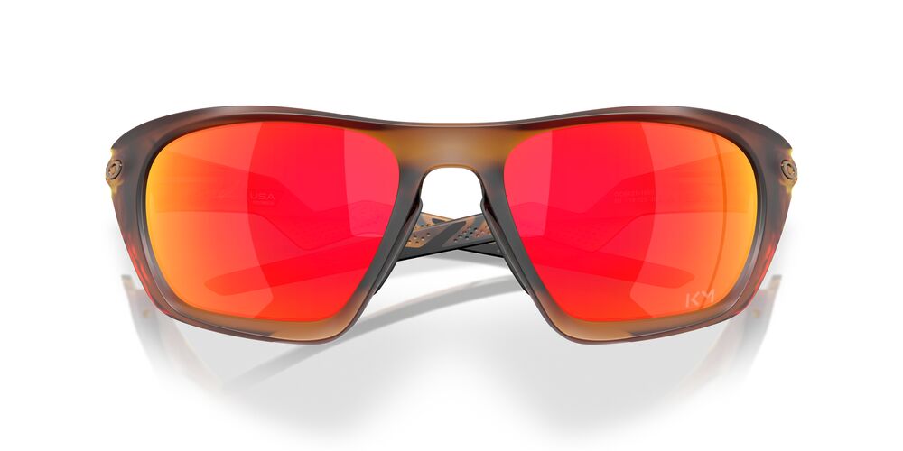 Anteojos De Sol Oakley OO9431 Lateralis Matte Dark Amber Prizm Ruby Rojo/Café