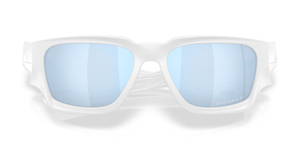 Anteojos De Sol Oakley OO9514 Instagator Matte White Prizm Deep Water Polar Azul/Blanco