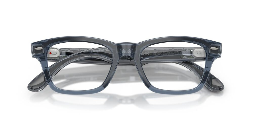 Anteojos de Sol Ray-Ban Meta Audio 0RW7005 Burbank Azul/Azul Transitions
