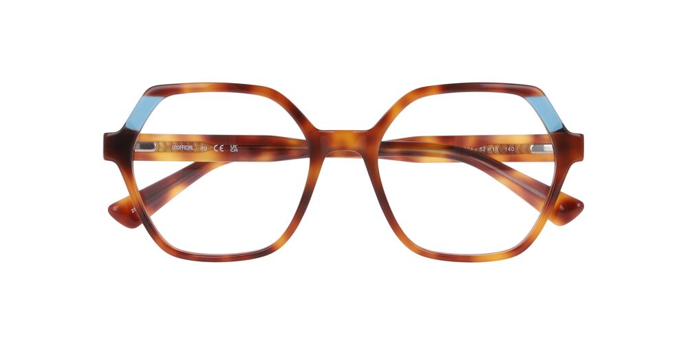 Anteojos Ópticos Unofficial 0UO2240 Teal Lamination On Havana Havana