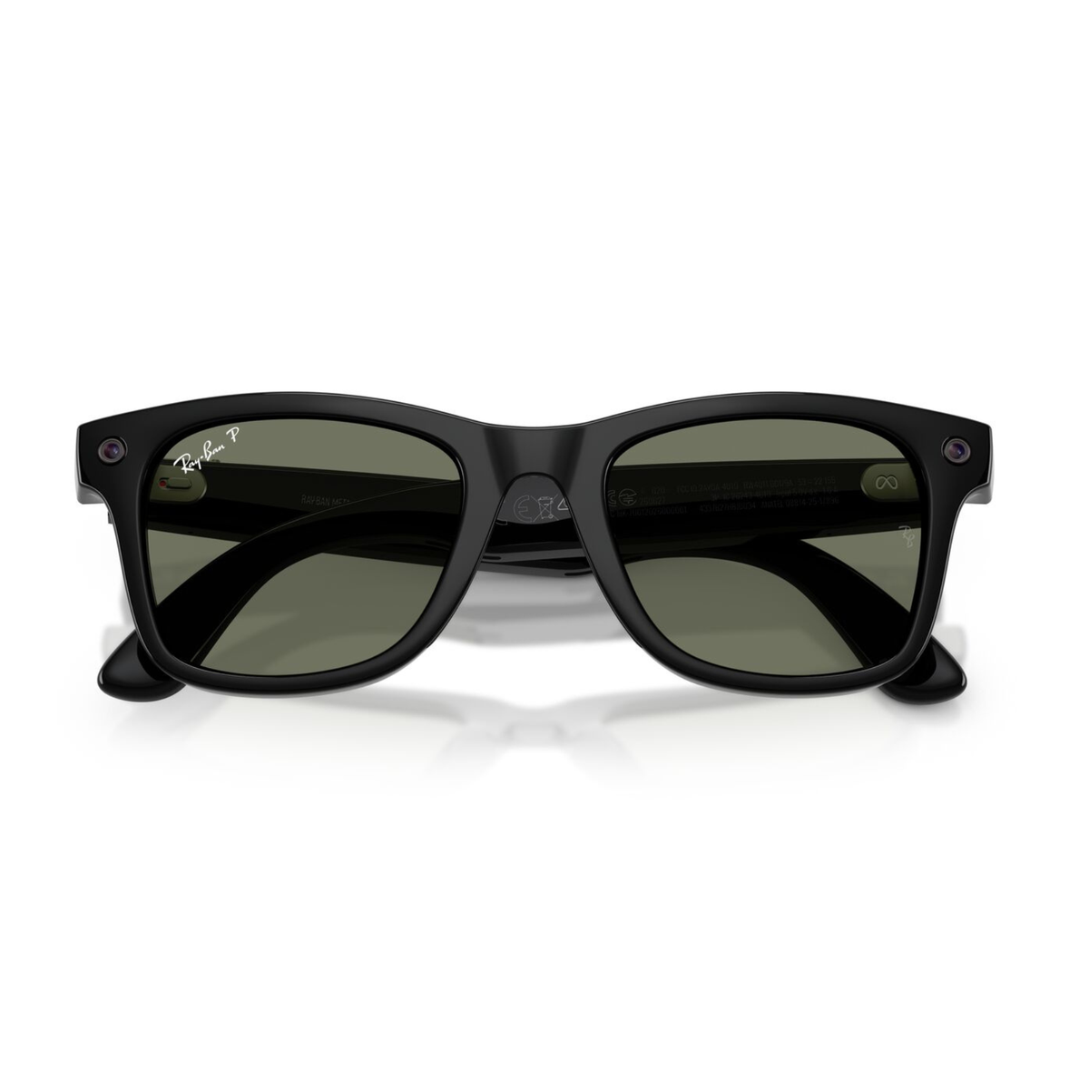 Anteojos de Sol Ray-Ban meta (Gen 3) Wayfarer Polarizado Shiny Black