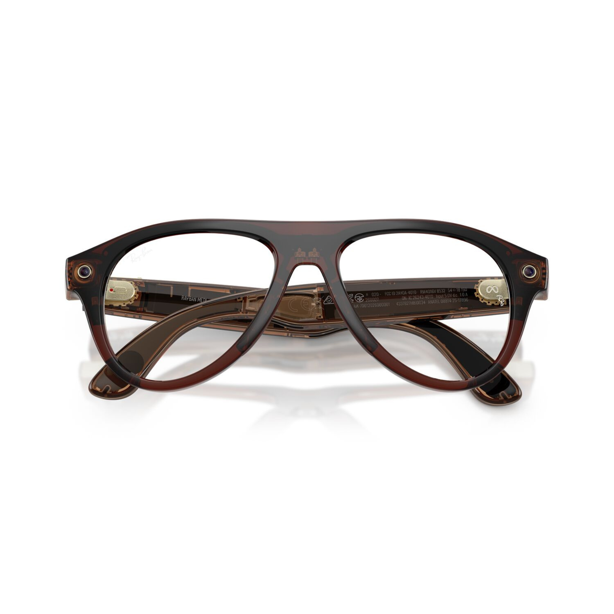Anteojos Ópticos Ray-Ban meta (Gen 3) Aviator Transparente Beige