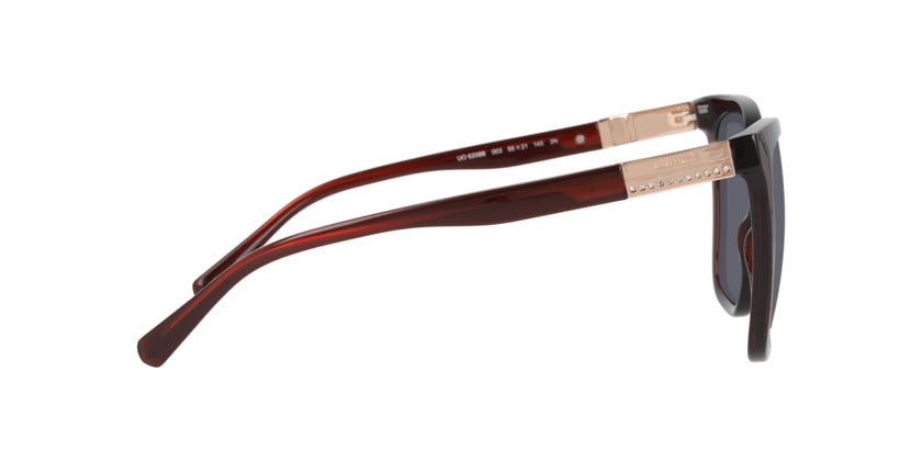 Anteojos De Sol Unofficial UO6208B Transparent Burgundy Grey Gris/Burdeo