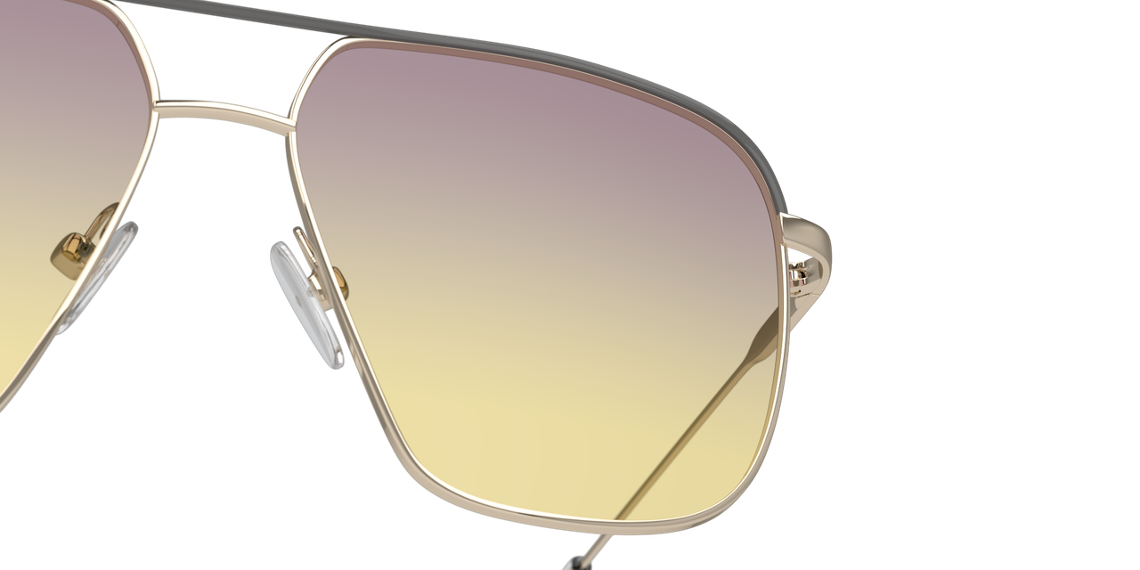 Anteojos De Sol Unofficial Gris/Dorado