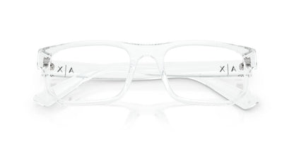 Anteojos Ópticos Armani Exchange AX3135 Shiny Crystal Trasparente
