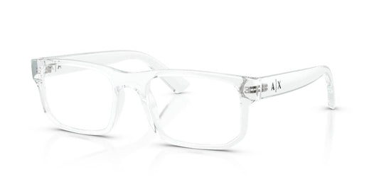 Anteojos Ópticos Armani Exchange AX3135 Shiny Crystal Trasparente
