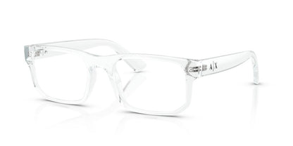 Anteojos Ópticos Armani Exchange AX3135 Shiny Crystal Trasparente