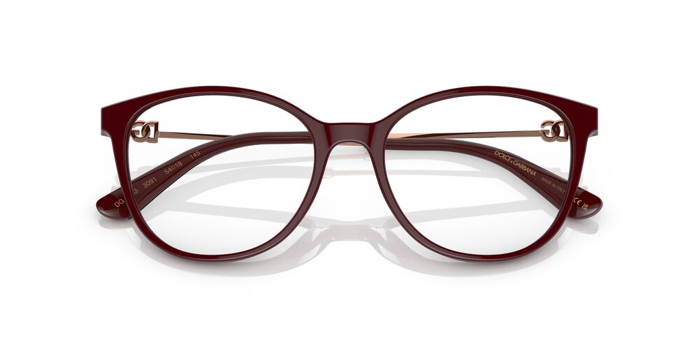 Anteojos Ópticos Dolce & Gabbana DG3363 Burdeo