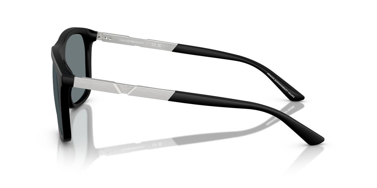 Anteojos De Sol Emporio Armani EA4237 Matte Black Grey Mirror Black Gris/Negro