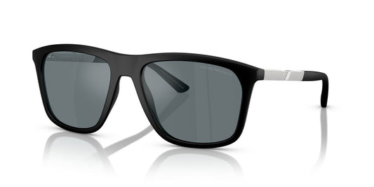 Anteojos De Sol Emporio Armani EA4237 Matte Black Grey Mirror Black Gris/Negro