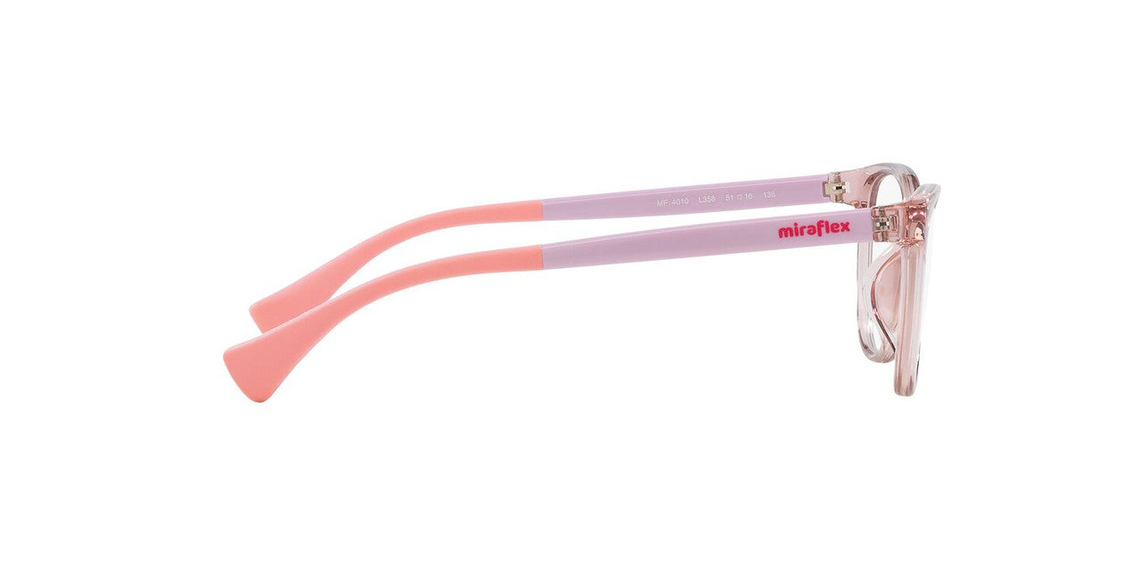 Anteojos Ópticos Miraflex MF4010 Translucent Light Pink Rosa