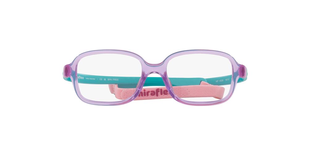 Anteojos Ópticos Miraflex MF4026 Translucent Violet Violeta