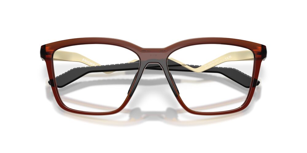 Anteojos Ópticos Oakley OX8191 Enigma Mass Trans Dark Amber Ambar
