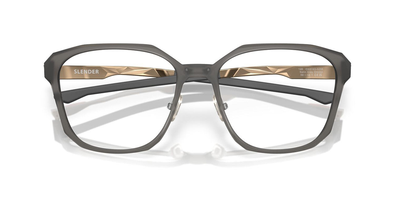 Anteojos Ópticos Oakley OX8193 Slender Satin Grey Smoke Gris