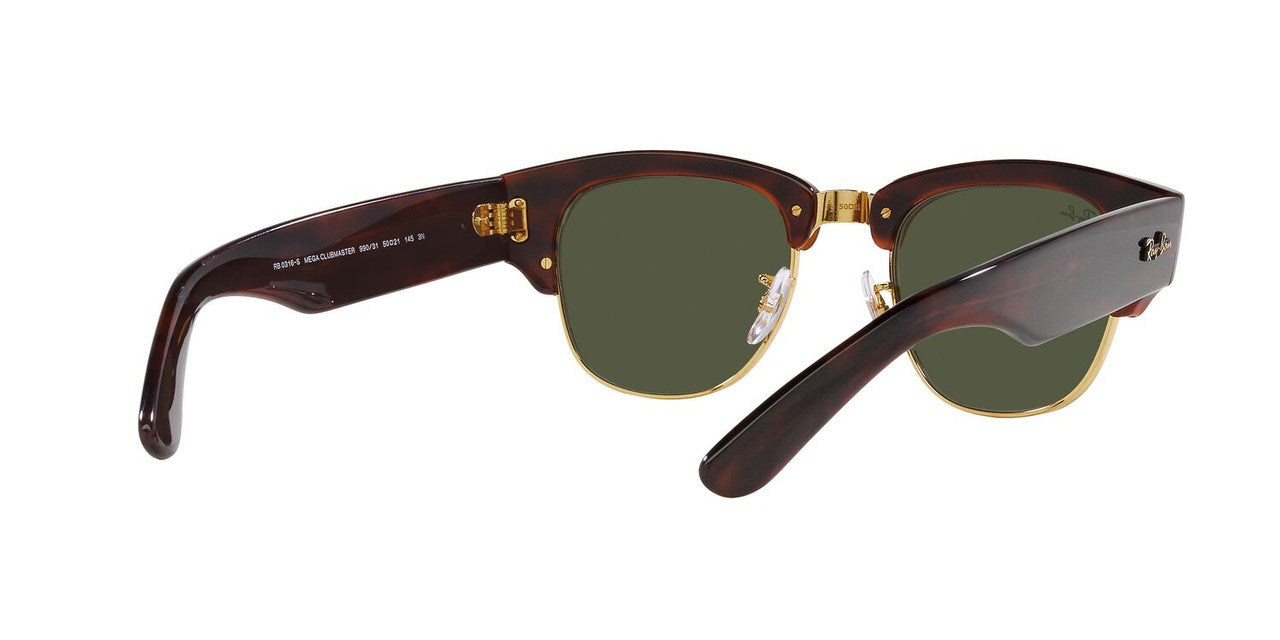Anteojos De Sol Ray-Ban RB0316S Mega Clubmaster Verde/Havana