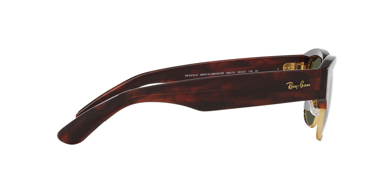 Anteojos De Sol Ray-Ban RB0316S Mega Clubmaster Verde/Havana
