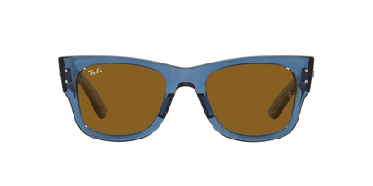 Anteojos De Sol Ray-Ban RB0840S Mega Wayfarer Café/Azul