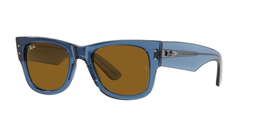 Anteojos De Sol Ray-Ban RB0840S Mega Wayfarer Café/Azul