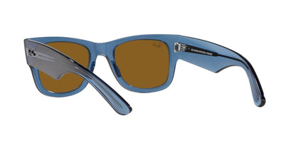 Anteojos De Sol Ray-Ban RB0840S Mega Wayfarer Café/Azul