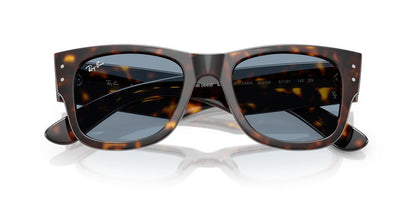 Anteojos De Sol Ray-Ban RB0840S Mega Wayfarer Azul/Havana