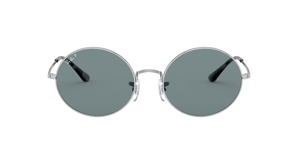 Anteojos De Sol Ray-Ban RB1970 Oval Azul/Plateado