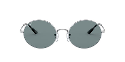 Anteojos De Sol Ray-Ban RB1970 Oval Azul/Plateado