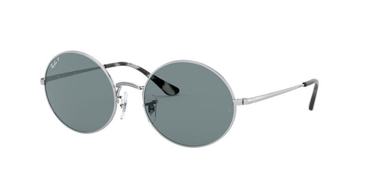 Anteojos De Sol Ray-Ban RB1970 Oval Azul/Plateado